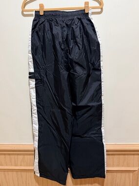 Nike Women’s Black & White Track Pants Size Medium ~ Vintage 2K